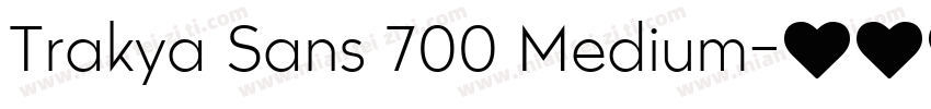 Trakya Sans 700 Medium字体转换
